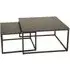 Tiana Square Nesting Coffee Tables - Black, Ceramic