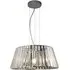 Tiara 5 Light Crystal Glass Ceiling Pendant Light - Chrome