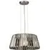 Tiara 5 Light Smoked Glass Ceiling Pendant - Chrome