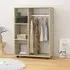 Tiara Open Wardrobe with 3 Shelves - Sonoma Oak, Engineered Wood