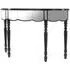 Tiffani Mirrored Console Table - Silver, Black