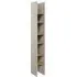 Tifton 6 Shelf Bookcase - Silk Flou, Oak