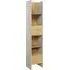 Tifton Bookcase with 1 Door 1 Drawer - Silk Flou, Oak