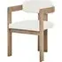 Tigerville Fabric Accent Chair - Cream