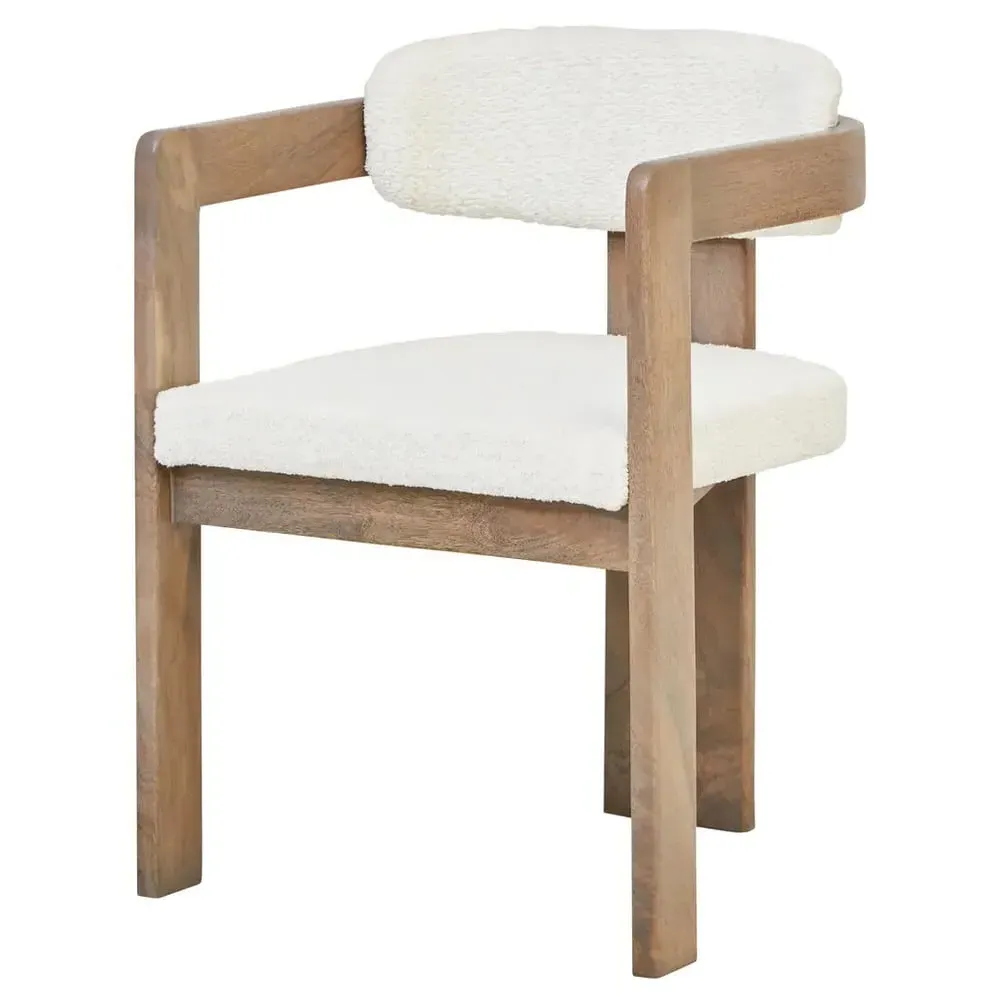 Tigerville Fabric Accent Chair - Cream