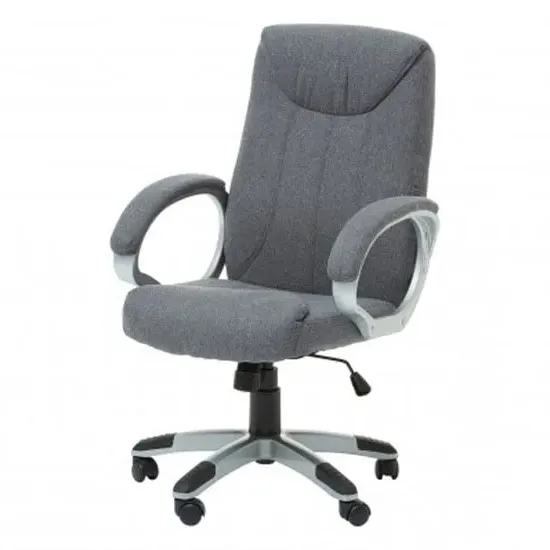 Tilburg Office Chair with Arms - Grey, Fabric image