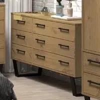Tilston Chest of 6 Drawers - Oak, Wood
