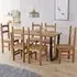 Tilston Large Dining Table with 6 Chairs - Oak