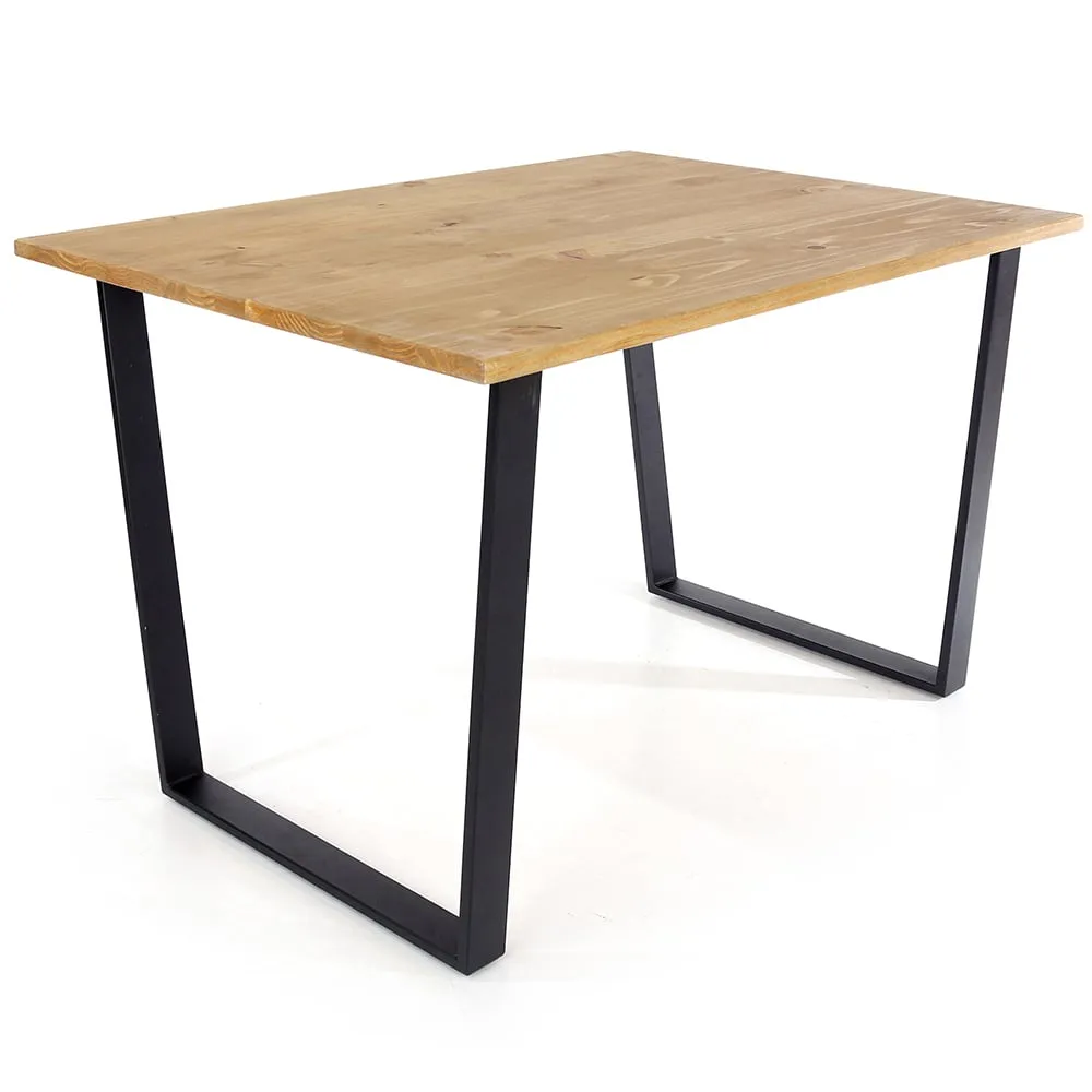 Tilston Small Rectangular Dining Table - Oak, Black