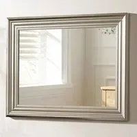 Tirana Rectangular Wall Mirror - Silver, Wood