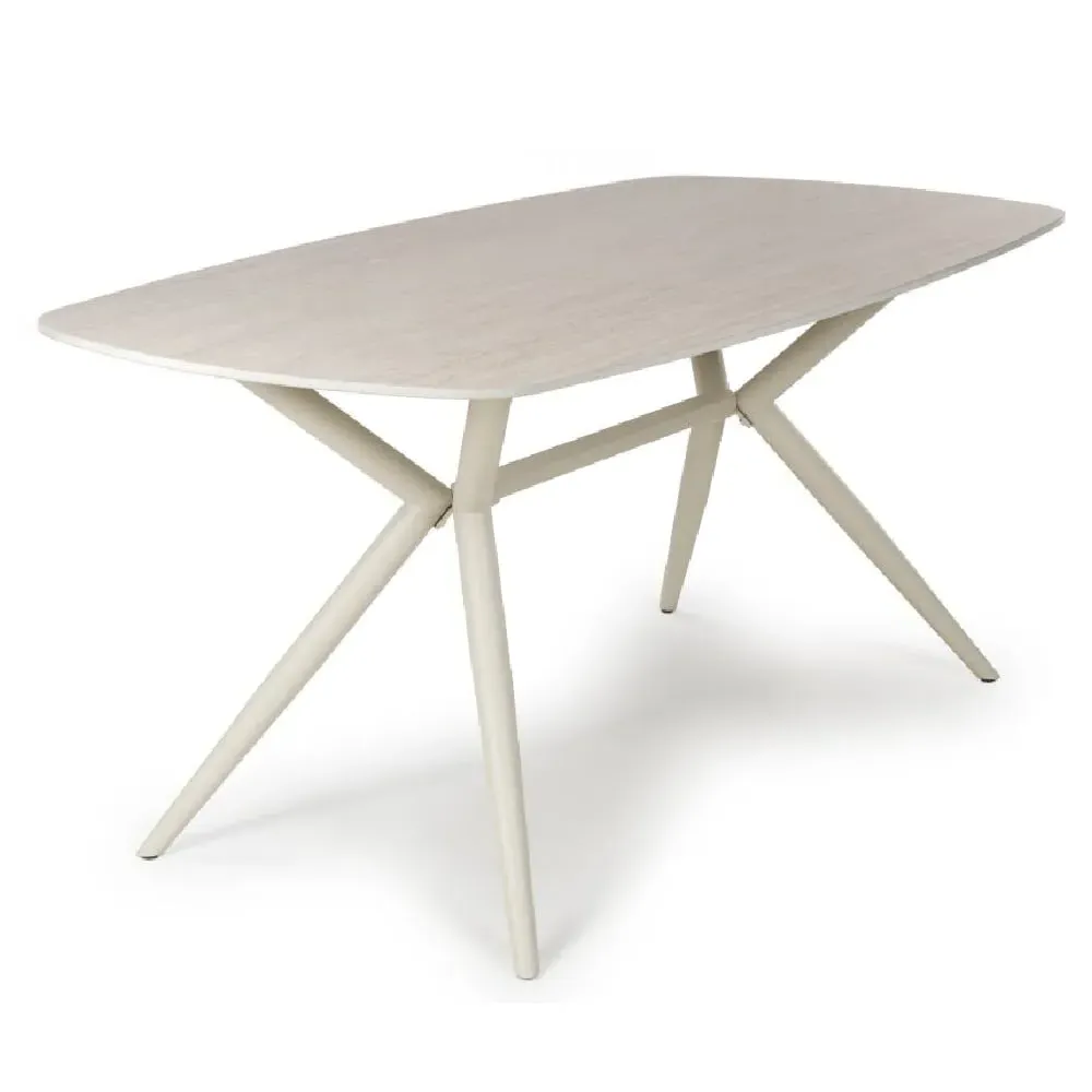 Tirana Small Dining Table - Light Oak, Stone