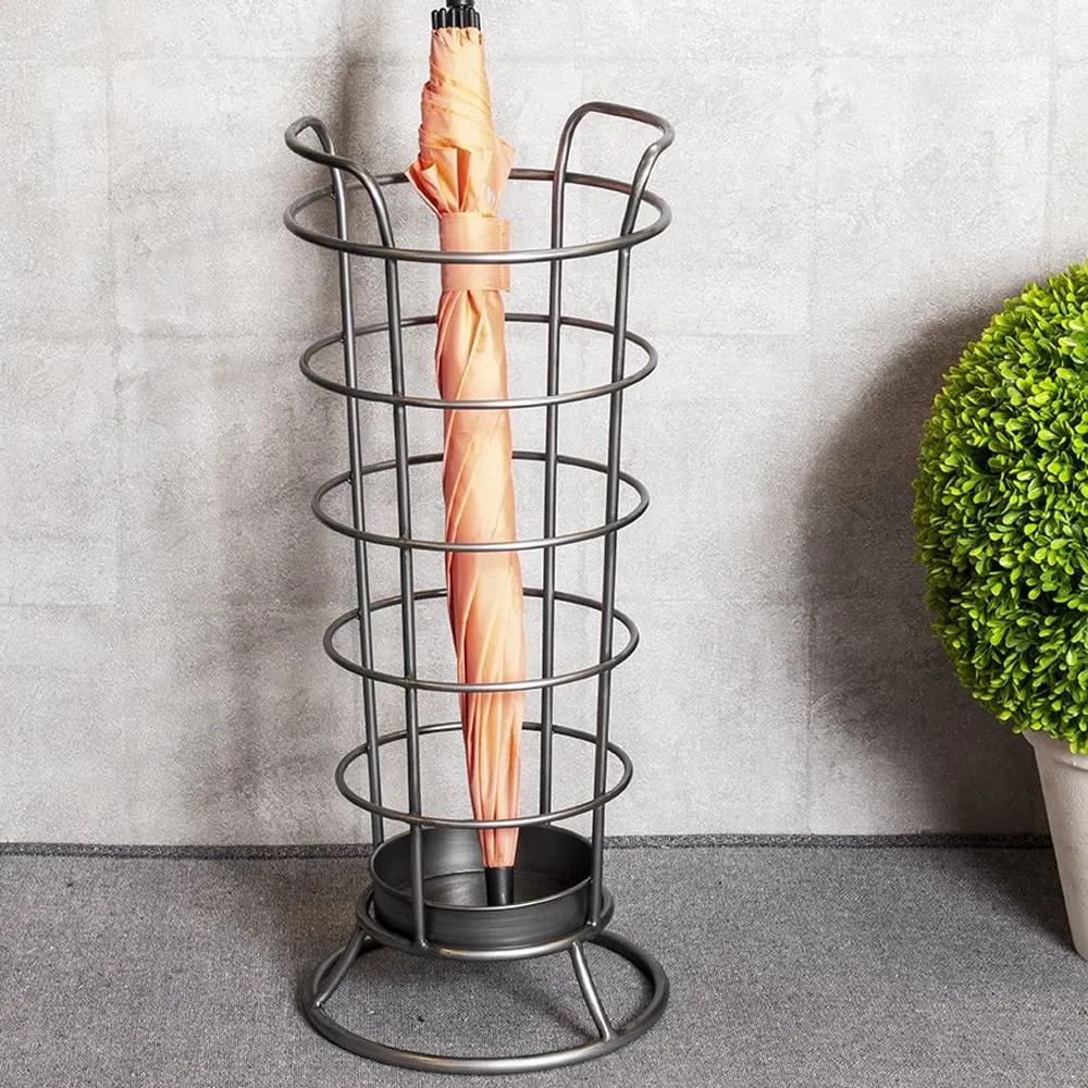 Tirana Steel Umbrella Stand - Anthracite