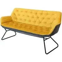 Titania 3-Seater Two Tone Sofa - Yellow, Fabric