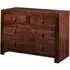 Tivat 4 Drawer Chest - Dark Mahogany, Mango Wood