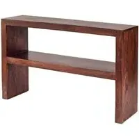 Tivat Console Table - Dark Mahogany, Mango Wood