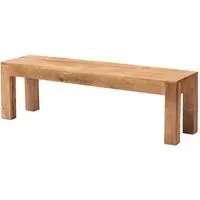 Tivat Dining Bench - Light Mahogany, Mango Wood
