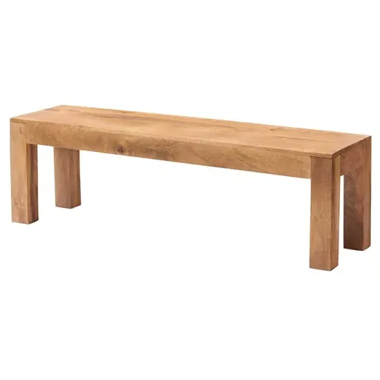 Tivat Dining Bench - Light Mahogany, Mango Wood image