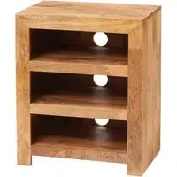 Tivat Hi-Fi TV Stand - Light Mahogany, Mango Wood