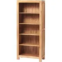 Tivat Large Bookcase - Light Mahogany, Mango Wood