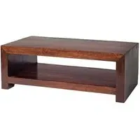 Tivat Large Coffee Table - Dark Mahogany, Mango Wood
