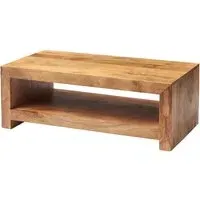Tivat Large Coffee Table - Light Mahogany, Mango Wood