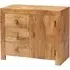 Tivat Mango Wood Sideboard 1 Door 3 Drawers - Light Mahogany