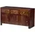 Tivat Mango Wood Sideboard 3 Doors 3 Drawers - Dark Mahogany