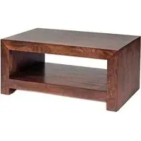 Tivat Small Coffee Table - Dark Mahogany, Mango Wood