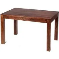 Tivat Small Dining Table - Dark Mahogany, Mango Wood