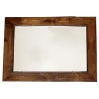 Tivat Wall Mirror - Dark Mahogany, Mango Wood