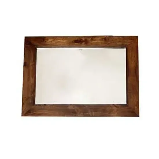Tivat Wall Mirror - Dark Mahogany, Mango Wood image