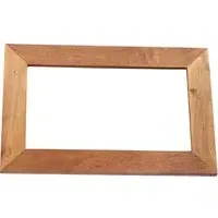 Tivat Wall Mirror - Light Mahogany, Mango Wood