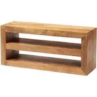 Tivat Wide TV Stand - Light Mahogany, Mango Wood