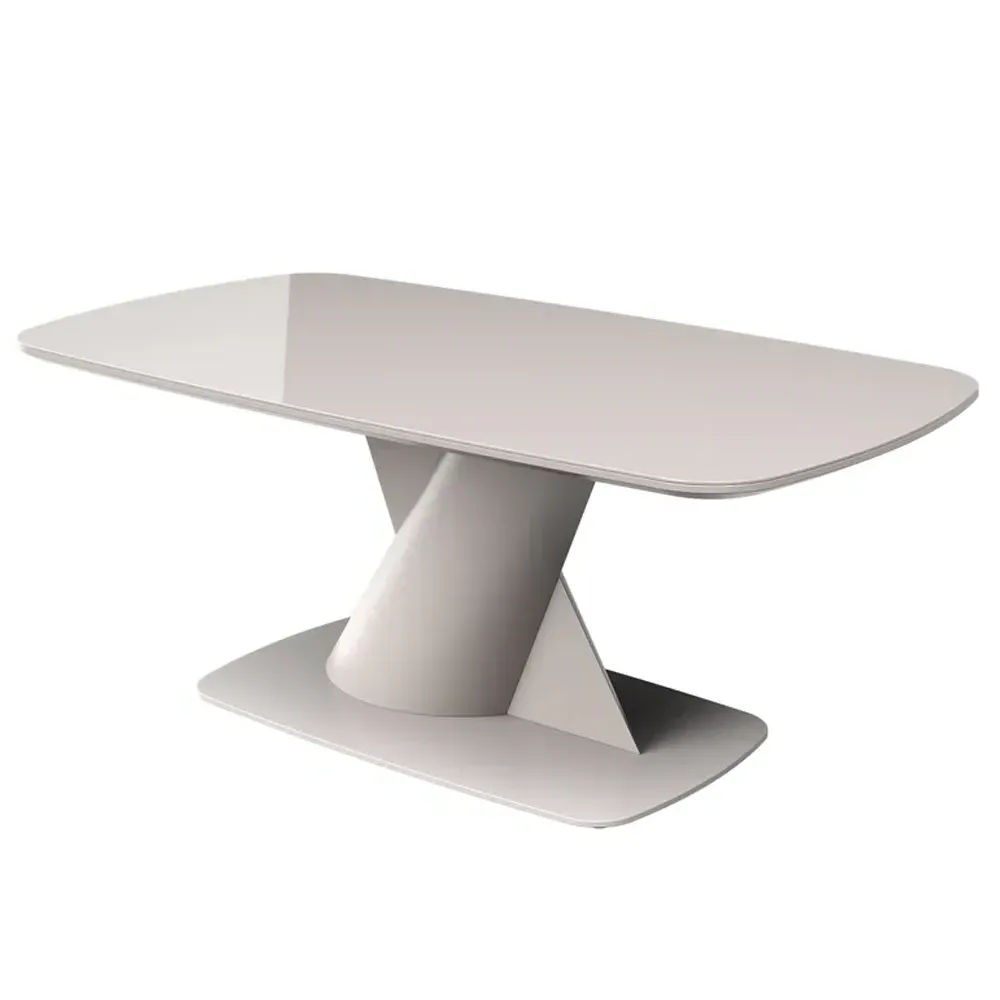 Tivori Rectangular Coffee Table High Gloss - Taupe, Glass product