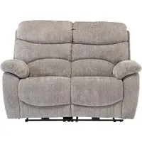 Toccoa 2-Seater Electric Recliner Sofa - Light Grey, Fabric