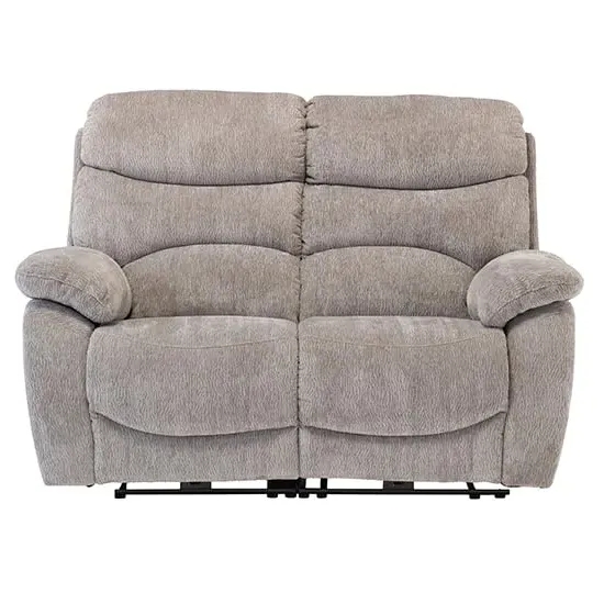 Toccoa 2-Seater Electric Recliner Sofa - Light Grey, Fabric