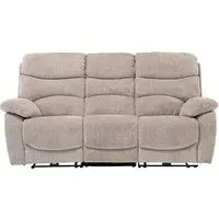 Toccoa Electric Recliner 3-Seater Sofa - Mink, Fabric