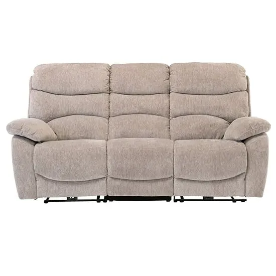 Toccoa Electric Recliner 3-Seater Sofa - Mink, Fabric