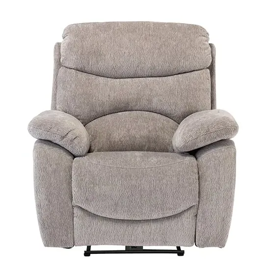 Toccoa Electric Recliner Armchair - Light Grey, Fabric image