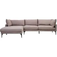 Toccoa Left-Handed 3-Seater Chaise Sofa - Grey alternate view