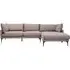 Toccoa Left-Handed 3-Seater Chaise Sofa - Grey, Fabric