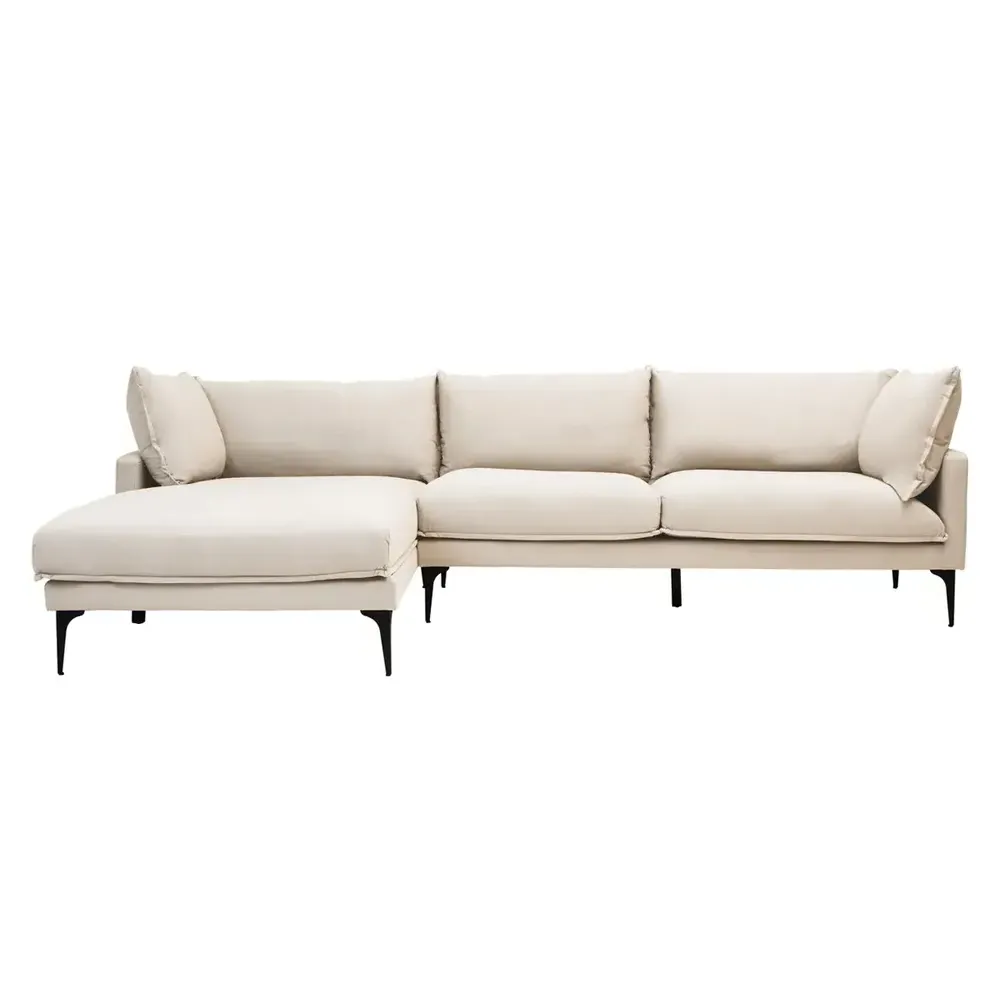 Toccoa Right-Handed 3-Seater Chaise Sofa - Cream product