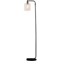 Toledo Floor Lamp - Black, Glass
