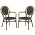 Toller Outdoor Armchairs - Black, Aluminium