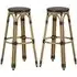 Toller Outdoor Bar Stools - Black, Aluminium