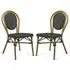 Toller Outdoor Dining Chairs - Black, Aluminium
