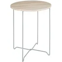 Tonawanda Round Side Table - Light Oak, MDF