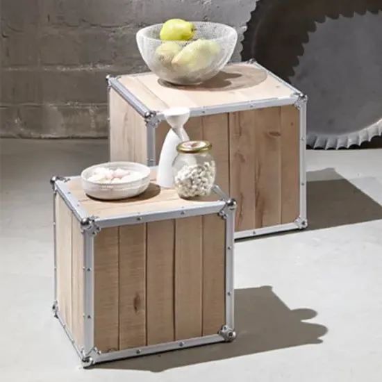 Tonawanda Set of 2 Side Tables - Pine