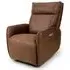 Tooele 1-Seater Recliner Sofa with Heating - Brown, Leather
