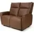 Tooele 2-Seater Sofa with Heating - Brown, Leather